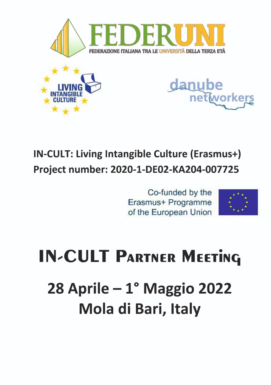 IN-CULT Partner Meeting a Mola di Bari